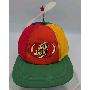 YOUTH Vintage 90s Jelly Belly Candy Propeller Hat Flat Brim - EUC